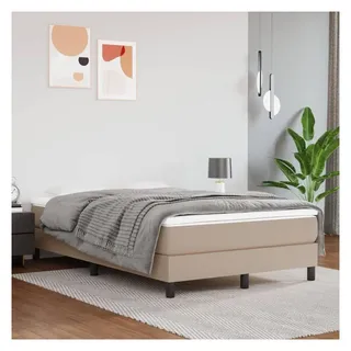 vidaXL Boxspringbett 120 x 200 cm Cappuccino-Braun