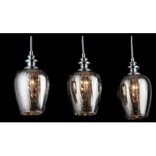 Casa Padrino Jugendstil Kristall Deckenleuchte Nickel 70 x H 100 cm - Elegante Deckenlampe - Silber