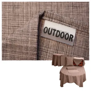 Tischdecke SAISON Outdoor Lachs Rund 145 cm Tischdecke, knitterfrei; bügelfrei; rosa rund | Ø 145 cm x 0 cm x 0 cm