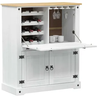 vidaXL Weinschrank 97 x 45 x 114 cm Weiß