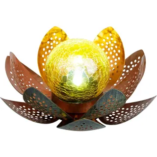 GLOBO Dekoleuchte Glas Metall 0,00 m inkl. LED-Leuchtmittel gold
