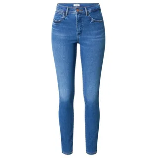 Wrangler Skinny-fit-Jeans HIGH SKINNY (1-tlg) Plain/ohne Details blau 31