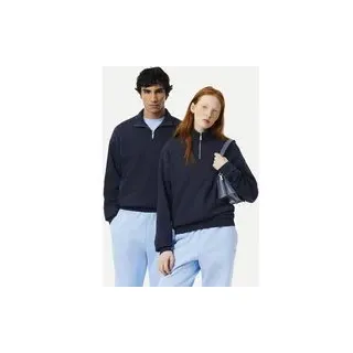 Lacoste Heavy Fleece Half Zip Sweatshirt marineblau - L