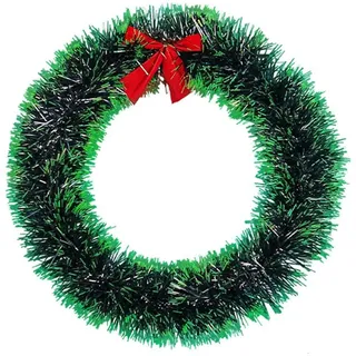 Sunfashion Adventskranz Künstlich,Eukalyptus Kranz Türkranz Haken Christmas Wreath Holzkranz Türkranz Willkommen Weihnachtsdeko Holz