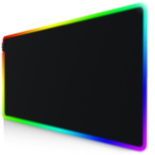 Titanwolf XXXL RGB Gaming Mauspad - 1200 x 600 mm - Mousepad - LED Multi Color - 7 LED Farben Plus 4 Effektmodi - für Präzision und Geschwindigkeit