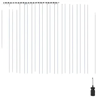 Vevor Streifenvorhang 243 x 182 cm Transparent