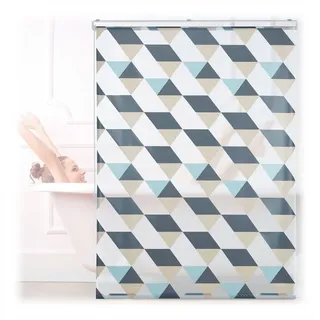 Relaxdays Duschrollo 120 x 240 cm grau