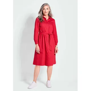 GOLDNER Hemdblusenkleid Rot 44