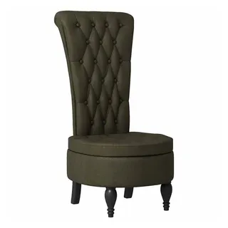 vidaXL Schlafsessel Thron Kunstwildleder 56,5 x 70 x 110 cm Grün mit Rollen