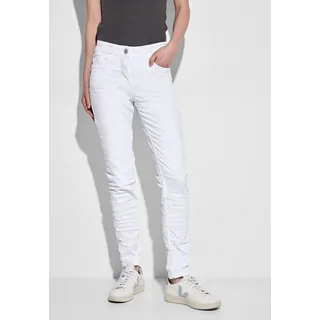 Cecil Slim-fit-Jeans im Five-Pocket-Stil weiß