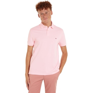 Tommy Hilfiger Herren Poloshirt Kurzarm 1985 Regular Polo Regular Fit, Rosa (Romantic Pink), S