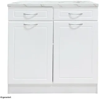 Hti-Living Unterschrank Jenna Country 80 x 50 x 83 cm Weiß