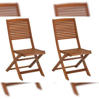 Merxx Bali Gartenstuhl 47 x 47 x 89 cm beige/braun 2 St.