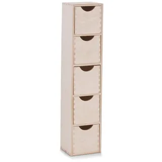 Zeller Regal 5 Schubladen 60 x 12 x 13 cm Natur