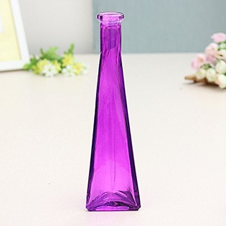 Bluelover Farbe Klar Mini Glas Vase Zakkz Flasche Glas Ornamente Blume Arrangieren Home Decor-Lila
