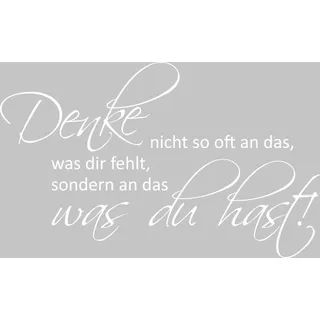 GRAZDesign Wandtattoo Sprüche Motivation für Betrieb, Büro, Wohnzimmer, Sport Wandaufkleber - 82x50cm / 010 weiss