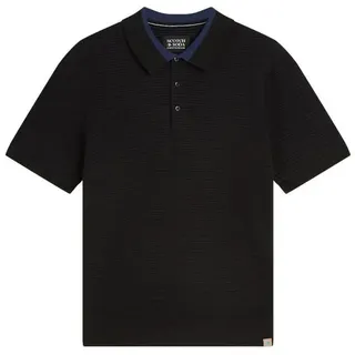 Scotch & Soda Poloshirt Poloshirt Kurzarmshirt mit Polokragen (1-tlg., 1) grau M (48)
