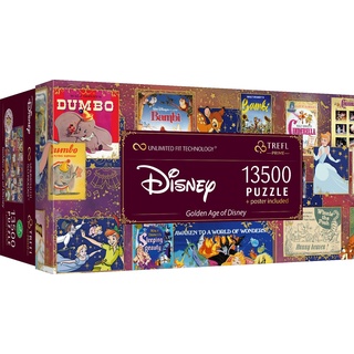Trefl Puzzle Trefl Golden Age of Disney 13500 Teile Puzzle, Puzzleteile, Made in Europe bunt