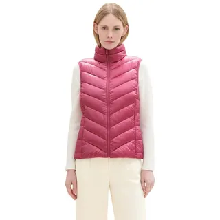 TOM TAILOR Steppweste mit Reißverschlusstaschen rosa XXXL (46)