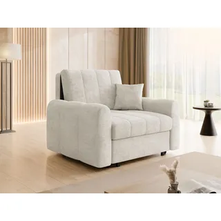 Mirjan24 Schlafsessel Viva Moon I Polyester 118 x 85 x 98 cm Beige mit Kissen