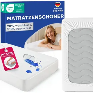 Blumtal Matratzenschoner wasserdicht 180 x 200 cm weiß