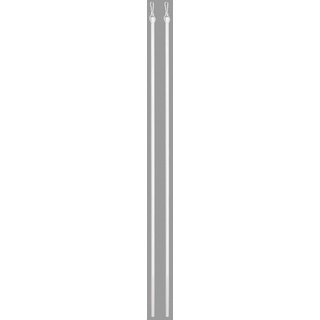 Schleuderstab Alu, indeko, Schiebevorhänge, (Set, 2-St) weiß Ø 0,9 cm x 75 cm