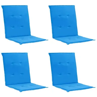 Tidyard 4er Set Gartenstuhl Auflage Hochlehner-Auflage Stuhlkissen Gartenstuhlkissen 100 x 50 x 3 cm,Hochlehner Auflage Sitzkissen Mit 2 Bändern an beiden Seiten,Rückseite mit einem Gummiband