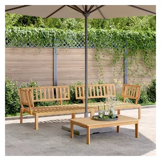 vidaXL Garten-Lounge-Set aus Paletten 2-tlg. braun