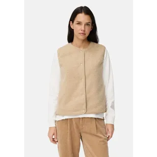 Camel Active Fleece-Weste mit Knopfverschluss in Cashmere | Gr.: 48
