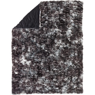 Novel Felldecke Bengal, Anthrazit, Textil, Uni, 150x200 cm, Wohntextilien, Decken, Felldecken