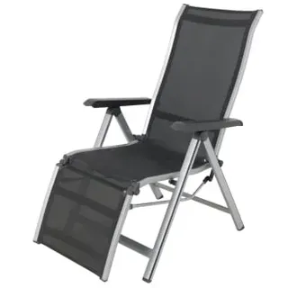 MWH Das Original Kedline Relaxliege 62 x 78 x 110 cm silber/anthrazit klappbar