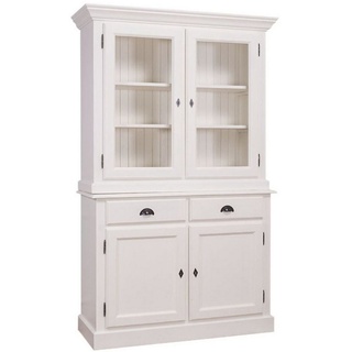 Casa Padrino Küchenbuffet »Landhausstil Küchenschrank Weiß 128 x 45 x H. 200 cm - Landhausstil Küchenmöbel«