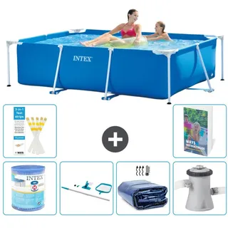 Rechteckiger Frame Pool - 220x150x60 cm - 7-teilig  S20