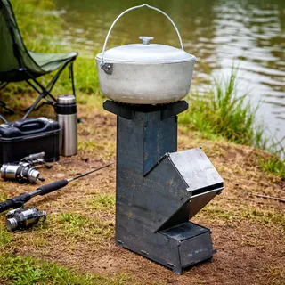 Raketenofen Camping Kocher Outdoor Ofen Angeln Grill Bushcraft, Survival Grill