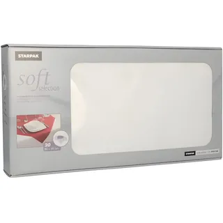 Papstar Mitteldecken Vlies soft selection 80 x 80 cm Weiß
