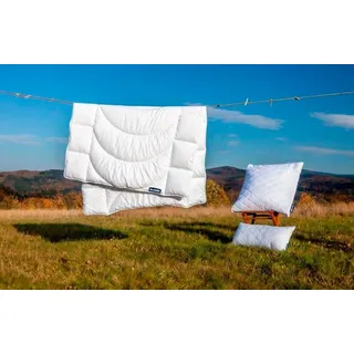 DUNLOPILLO Home Ganzjahresdecke 135x200, cm | Weiche und Atmungsaktive Bettdecke - weiß,