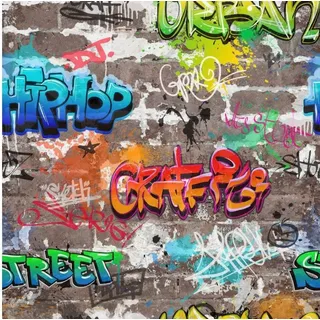 Fine Decor Neuheit Graffiti Multi