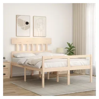 vidaXL Seniorenbett 140 x 200 cm Braun