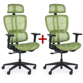 Bürostuhl NICO 1+1 GRATIS, grün