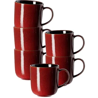 Ritzenhoff & Breker Gambia Kaffeetasse 0,4 l Rot 6 St.