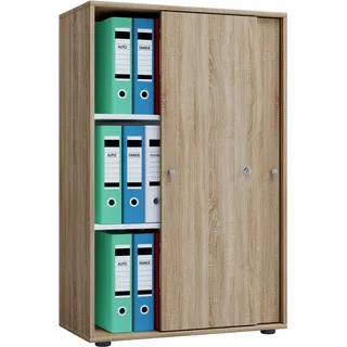 VCM Lona Aktenschrank 70 x 40 x 111 cm braun
