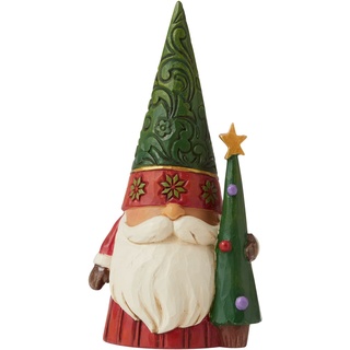 Jim Shore Heartwood Creek Weihnachtswichtel mit Baumfigur, 12 cm