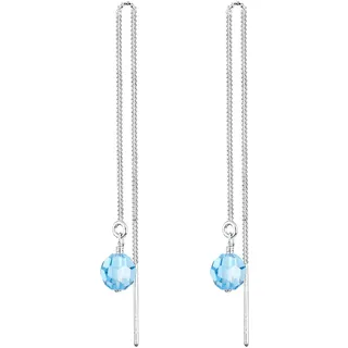 Elli Ohrhänger Glamour Hellblau 925 Sterling Silber onesize