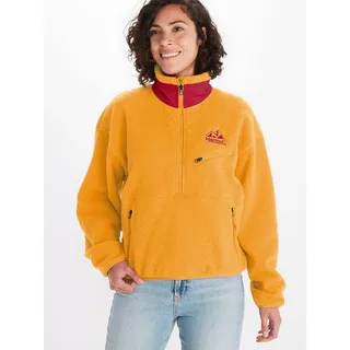 Marmot 94 Eco Recycled Fleece Sweatshirt Golden Sun/Team Red M