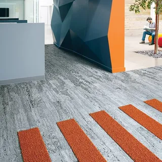 Teppichfliesen Interface Human Nature HN830 / 25 x 100 cm (12 Stk. 3qm / VPE)