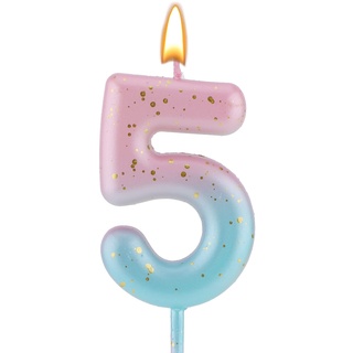 Farbverlaufs Zahlen Buchstaben Kerze, rosa-blaue Farbverlaufs-Geburtstagskerzen für Kuchen Ziffern Buchstaben Geburtstagskerzen Dekoration für Geburtstag Partys Hochzeit (5)