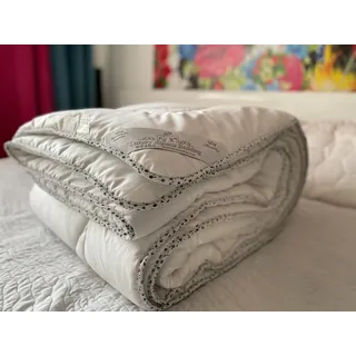 Merino Wool Luxuriöse Alpaka-Wolle Bettdecke Mittleres Gewicht Natürlich All Year/Seasons Hypoallergen Alpaca Duvet (135 x 200 cm)