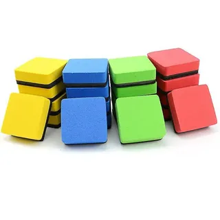Set Mit 14 Mini-magnet-whiteboard-radierern Mit Weicher Filzspitze, Trocken Abwischbar Zur Reinigung Von Whiteboards