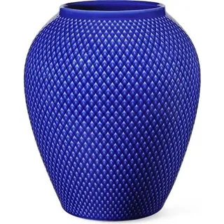 Lyngby, Vase, Rhombe Color vase mørk blå H16,5 cm (1 x)