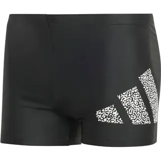 ADIDAS Badehose Branded, BLACK/WHITE, 6